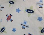Circo Baby Blanket Airplanes Planes jets White Stars Blue Red Green 2009... - $89.00