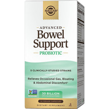 Solgar Advanced Bowel Support Probiotic,30BillionCFU,Non-GMO&amp;Vegan,30VCaps - $18.74