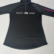 The North Face A7ZHZ Women's Black 1/4-Zip Pullover Long Sleeve T-Shirt Size M image 10
