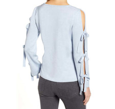 Cece Womens Bow Sleeve Sweater, Small, Blue - £70.26 GBP