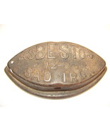 ASBESTOS SAD IRON 72-B ANTIQUE VINTAGE PRIMITIVE - $30.53 CAD
