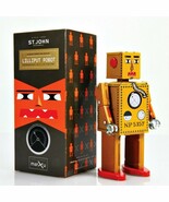 LILLIPUT ROBOT 5&quot; Saint John Wind Up Tin Toy Collectible Retro Outer Spa... - €23,41 EUR