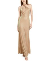 MSRP $119 City Studios Juniors&#39; Glitter Halter-Top Gown Size 5 - £11.48 GBP