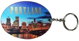 Portland Oregon 3D Oval Double Sided Key Chain - $6.99