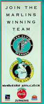 MLB Florida Marlins 1997 Fan Club &amp; Kids Club Membership Application - U... - $7.69