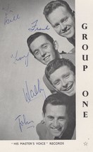 Group One His Masters Voice LP Records Music Hand Signed Photo - £7.17 GBP
