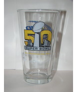 SUPER BOWL 50 - SAN FRANCISCO BAY AREA - BUD LIGHT -  Pint Glass (16oz) - $67.91 CAD