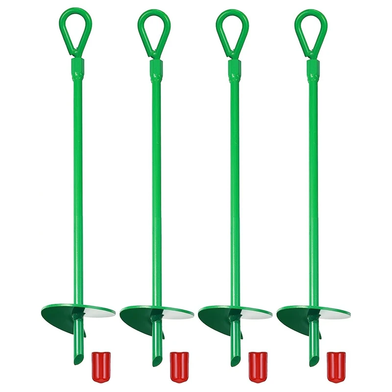 15 Inch Ground Anchor Kit Earth Ground Anch For Canopies,Tents,Swing Sets, Tpoli - £244.04 GBP