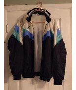 Vtg Mens Kent&#39;s Sport Athletic Gear Logo Coat Jacket Multicolor Windbrea... - $56.42