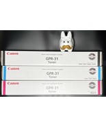 Canon Genuine Toner Bundle of 3 GPR-31 - Black, Cyan, Magenta New Sealed - $128.69