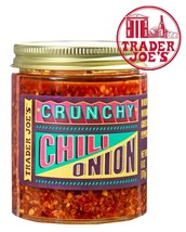 Trader Joe&#39;s Chili Onion Crunch Crisp Sauce DIP Condiment 6 oz - £10.16 GBP