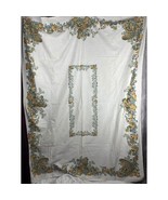 Vintage Rectangle Tablecloth Fruit Basket Harvest Fall Spring Kitchen Decor - $28.63 CAD