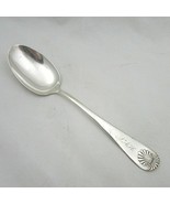 Vintage Anchor Rogers silverplate 8 1/4&quot; table spoon Shell pattern w/mon... - £4.84 GBP