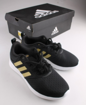 Adidas Femmes 6 7,5 QT Racer 2.0 Noir/Or Chaussures De Course H05800 NIB - $29.96