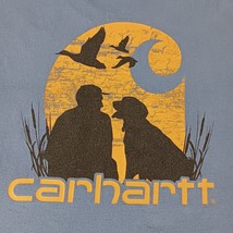 Carhartt 103178 445 Original Fit Men's Blue Cotton T-Shirt Short Sleeve Size M image 13