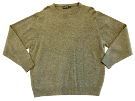 Blarney Woollen Mills Sweater Mens Large Green Crewneck 100% Lambswool Knit Warm - £32.75 GBP