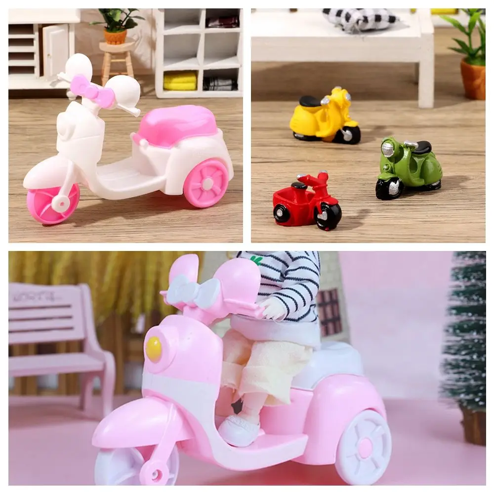 Scale Kids Toy Doll House Ornaments Resin Craft Dollhouse Motorcycle Miniature - £6.67 GBP+