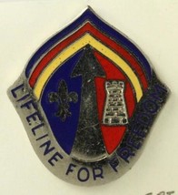 Vintage Military Dui Insignia Pin Us Army Us Theater Support Command Europe - £7.60 GBP