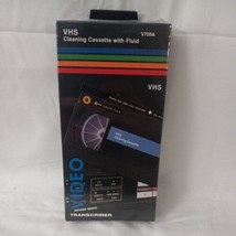 Vintage Transcriber V709 VHS Non Abrasive Cleaning Tape w/ Fluid New Deadstock  - £12.25 GBP