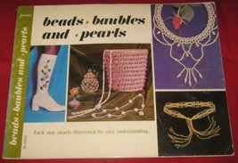 Beads Baubles and Pearls 1971 Vintage Jewelry Making Instruction Book HP... - $4.44