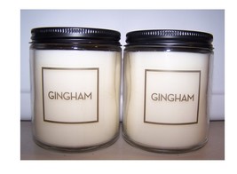 Bath &amp; Body Works Gingham Scented Jar Candle with Lid 7 oz - Lot of 2 - £21.88 GBP