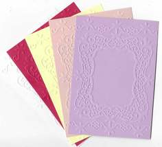 A6 Embossed Paper. 10 Sheets. Frame. Cardmaking Scrapbooking Crafts - $4.42 CAD