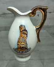 Vintage Carlsbad Caverns NM Rock of Ages Mini Ceramic Pitcher Vase Souvenir 2&quot; - £7.01 GBP