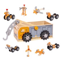 Classic Toy Car Tool Box Set, Workbench Tools for Toddlers Boys Girls - £49.55 GBP