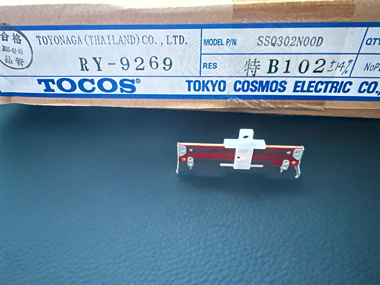 5Pcs SS302N00D TOCOS 1KOhm Slide Potentiometer Vertical Mount 30mm Strok... - $7.25