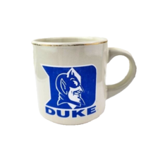 Duke University Blue Devils Gold Rim Coffee Mug - $17.81