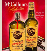 1937 McCallum&#39;s Scotch Whisky Advertisement Vintage Distillery Liquor E90E1 - $24.99