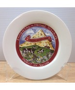 Restoration Hardware Cheese Appetizer Plate EMMENTAL Canton du Valais Swiss Alps - £11.07 GBP