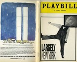 Playbill Largely New York 1989 Bill Irwin &amp; Friends  World Trade Center ... - £9.39 GBP