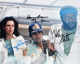 Alien Cast Signed Photo X3 - Sigourney Weaver, Harry Dean Stanton, Yaphet Kotto - $329.00