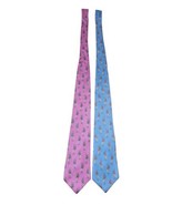 Polo Ralph Lauren Hand Made in Italy Silk Tie Blue and Pink Tennis - $61.75