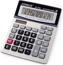 Large 14-Digit Lcd Display Desktop Calculator With Check &amp; Correct Funct... - $29.96