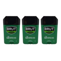 Brut Deodorant 2.25oz Oval Solid Classic Scent (3 Pack) - £27.17 GBP