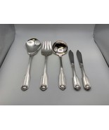 Oneida Community Silverplate SILVER SHELL 5 Piece Server Lot - $736.23 MXN