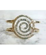 Womens Vintage Estate Sterling Silver Spiral Modernist Cuff Bracelet 28.... - €107,81 EUR