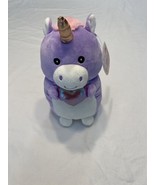 Kellytoy Squishmallows 9.5&quot; Valentine’s Purple Ursula the Unicorn Hug Me... - £9.10 GBP