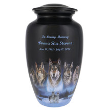 Five Wolves Moon Cremation Urn - £134.42 GBP