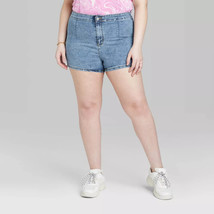Wild Fable™ Women&#39;s Super-High Rise Blue Jean Shorts - Plus Size: 18W - £9.13 GBP