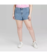 Wild Fable™ Women&#39;s Super-High Rise Blue Jean Shorts - Plus Size: 18W - £9.13 GBP