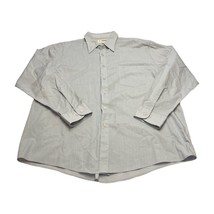 Haband Point Collar Pocket Gray Dress Shirt Long Sleeves Men’s Size 17.5 34/35 - $21.28