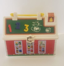 Fisher Price Little People Play N Go SchoolHouse Lunchbox Figures Furniture 2008 - $17.95