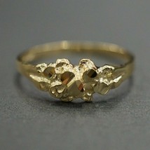 14K Plata de Ley Bañada en Oro Amarillo 6MM Diamante Corte Hombre Mujer, Anillo - £48.70 GBP