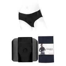 SpareParts Tomboi Nylon Briefs Harness Black Size M - $108.95