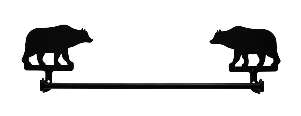 Village Wrought Iron TB-19-S Moose Silhouette 18 Inch Metal Towel Bar - $48.60