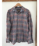 Johnston Murphy Multicolored Checked Madras Plaid Button Up Casual Shirt... - £21.32 GBP