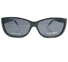 Ellen Tracy Sunglasses BERMUDA BLACK Black Square Frames with Gray Lenses - £36.80 GBP